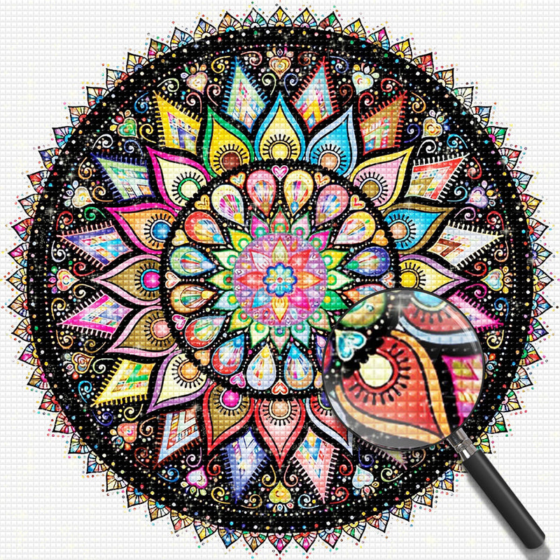 Sonnenblume Mandala Diamond Painting