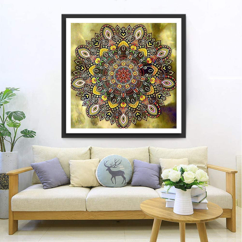 Braune Mandala Diamond Painting