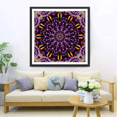 Lila Mandala Kaleidoskop Diamond Painting