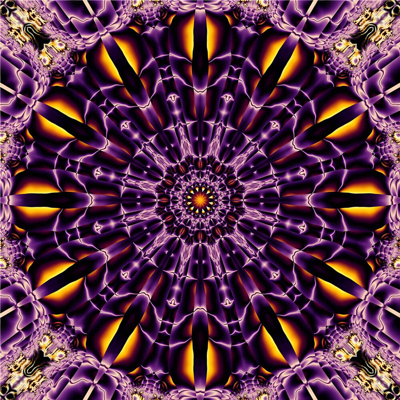 Lila Mandala Kaleidoskop Diamond Painting