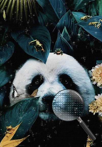 Panda im Regenwald Diamond Painting