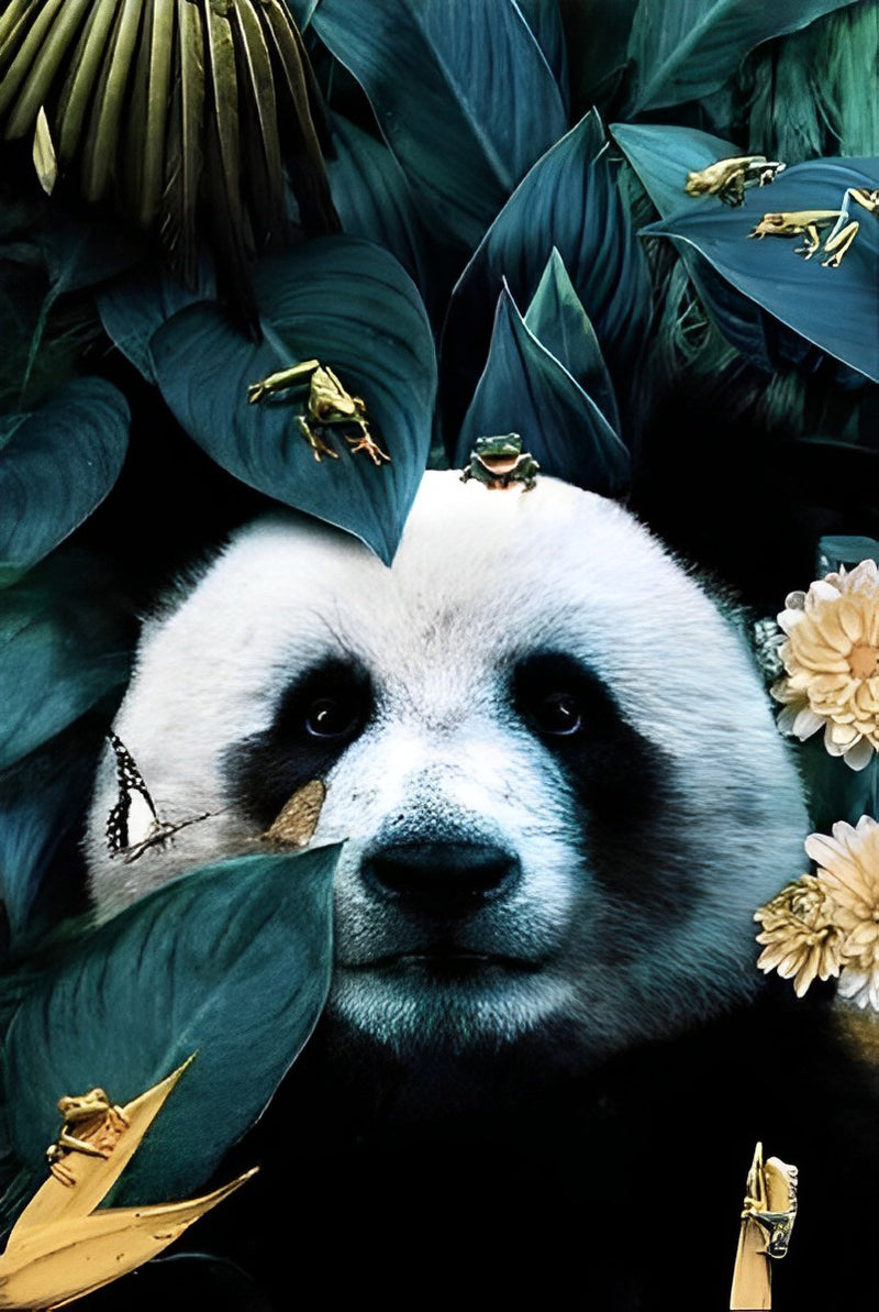 Panda im Regenwald Diamond Painting