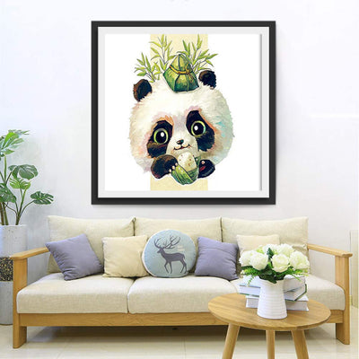 Baby-Panda mit Zongzi Diamond Painting