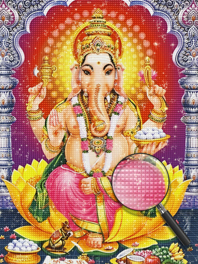 Hinduismus Ganesha Diamond Painting