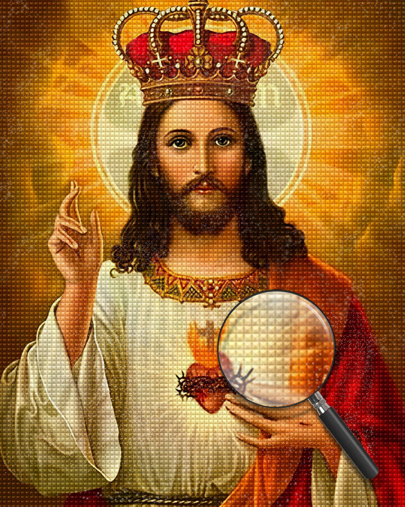 Jesus mit einer Krone Diamond Painting