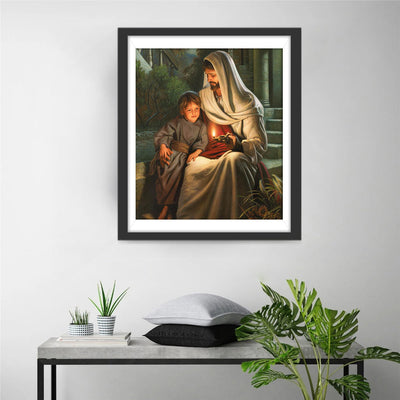 Jesus und kleiner Junge Diamond Painting