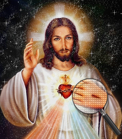 Jesus' heiliges Herz Diamond Painting