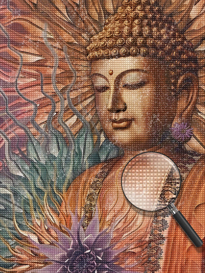 Buddha und Frieden Diamond Painting