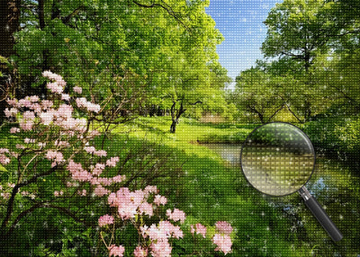 Frühling Wald Diamond Painting