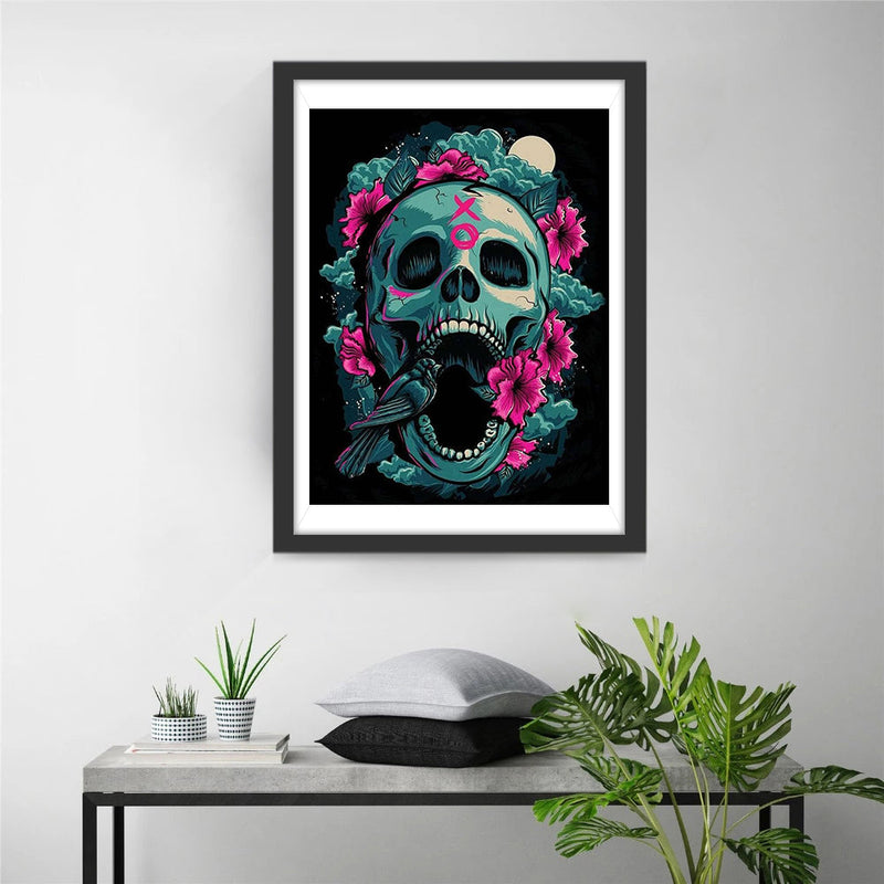 Schreiender Totenkopf Diamond Painting