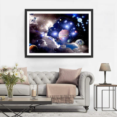 Kosmische Planeten Diamond Painting