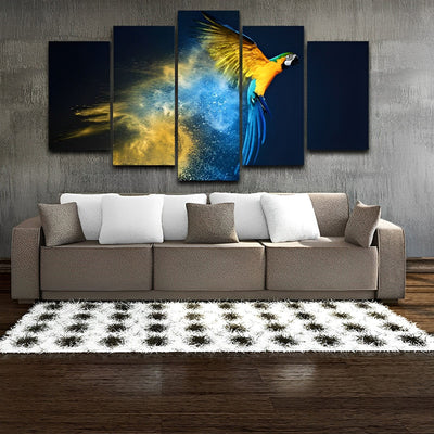 Fliegender Papagei Diamond Painting 5 teilig