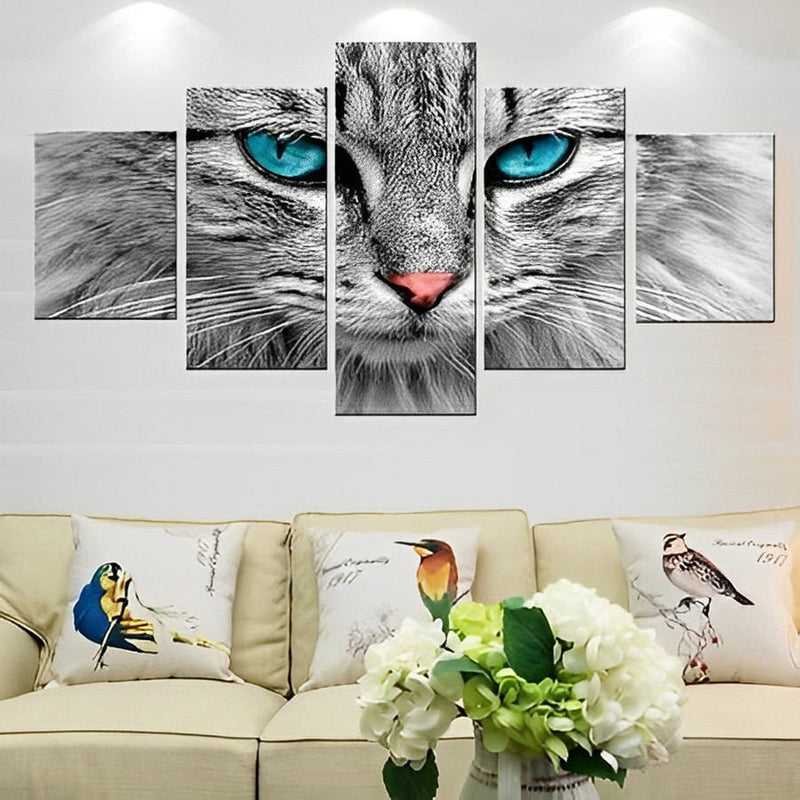 Katze Diamond Painting 5 teilig