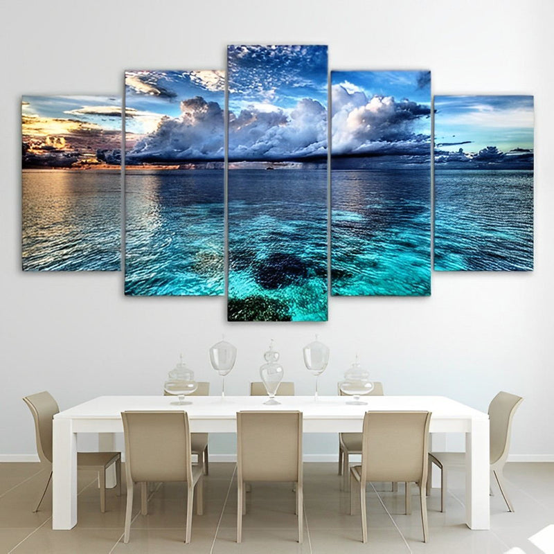 Himmel Wolken Meer Diamond Painting 5 teilig