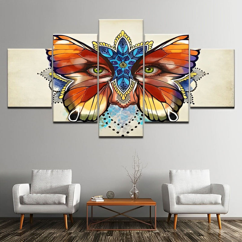 Schmetterling-Maske Diamond Painting 5 teilig