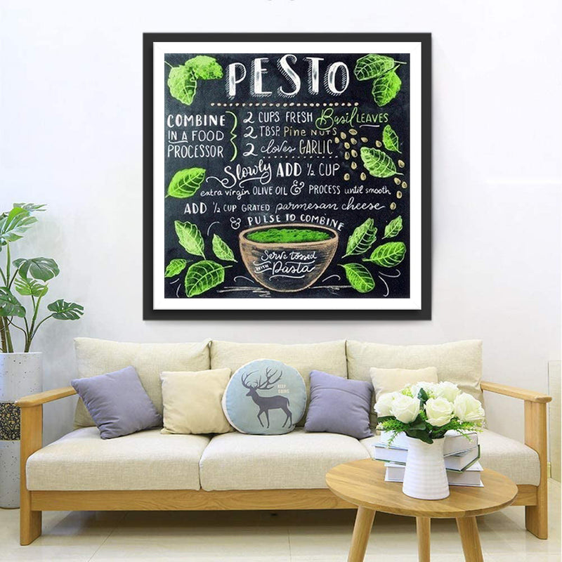 Texte Pesto Diamond Painting