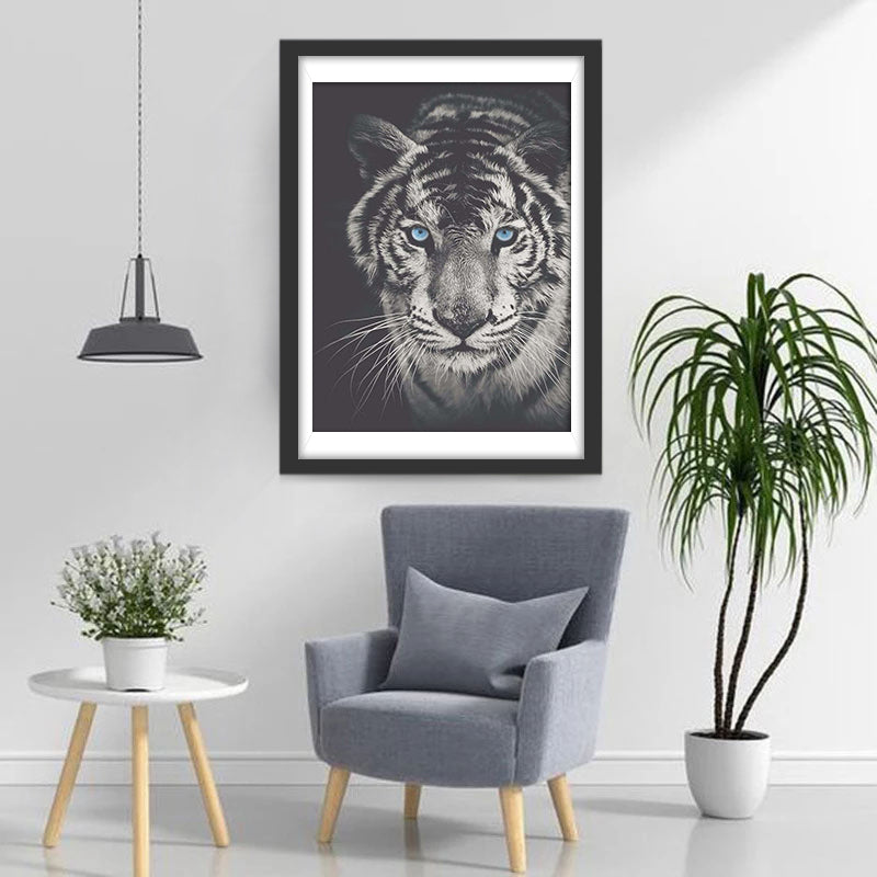 Tiger im Dunkeln Diamond Painting