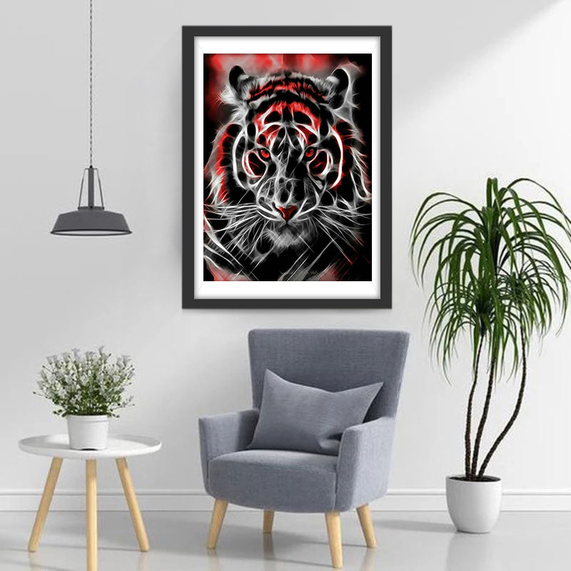 Leuchtender cooler Tiger Diamond Painting