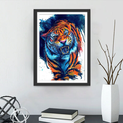 Wütender Sibirischer Tiger Diamond Painting