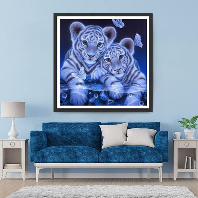 Tiger und Schmetterlinge Diamond Painting