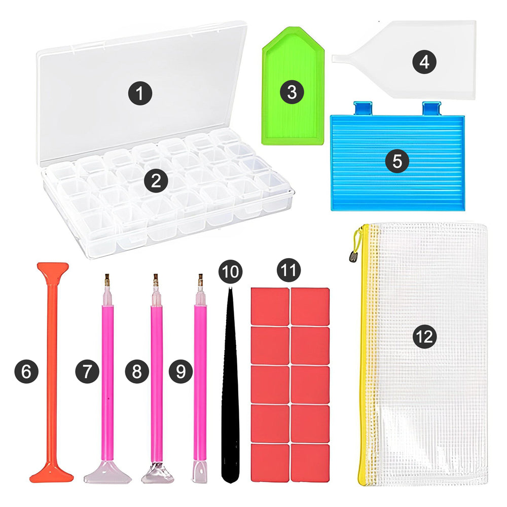 Werkzeugset 12-Teilig Diamond Painting Zubehör