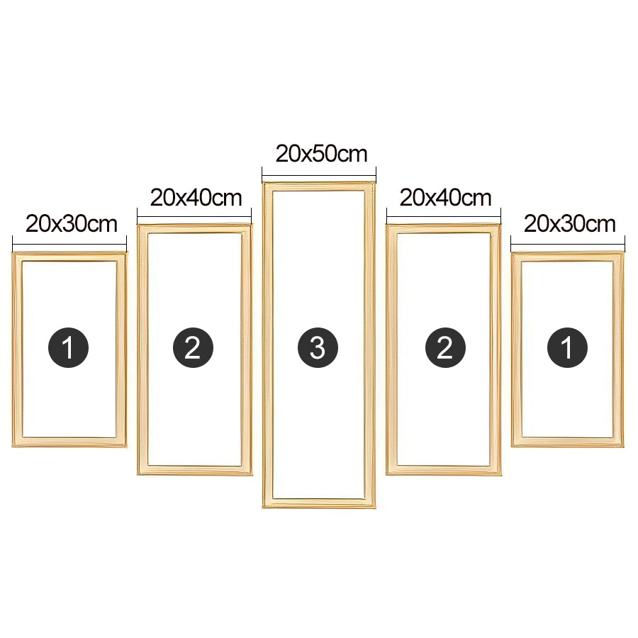 Holzrahmen für Bilder mit 5 Teilen Diamond Painting Zubehör