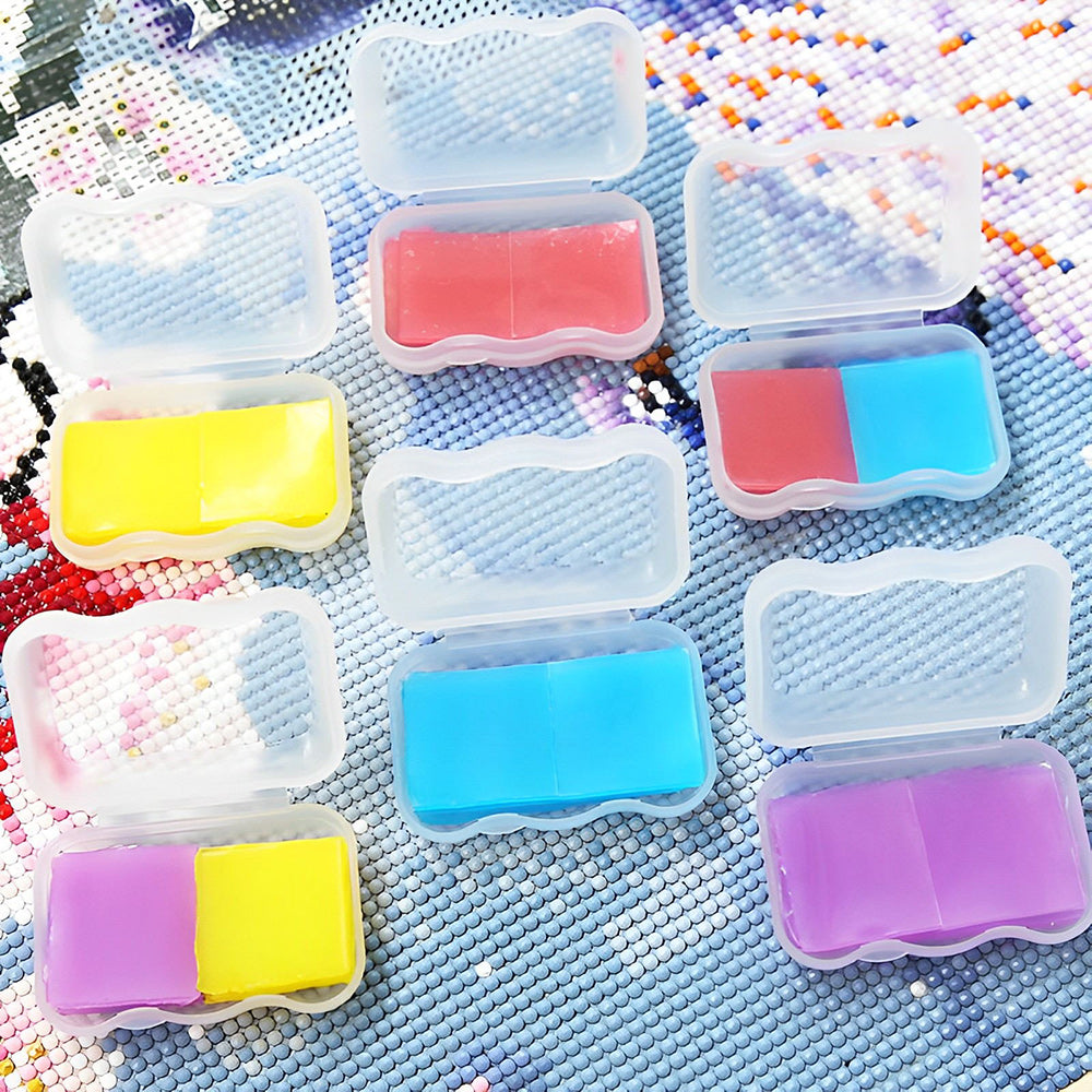 6/12 Stücke Wachs mit Aufbewahrungsbox Diamond Painting Zubehör