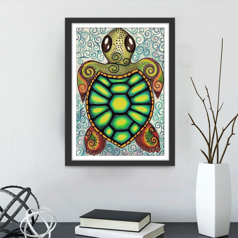 Schildkröte und Reben Diamond Painting