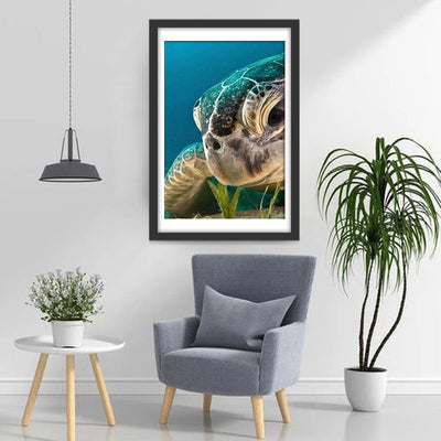 Schildkröte und Seegras Diamond Painting