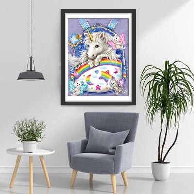 Einhorn und Katzen mit Flügeln Diamond Painting