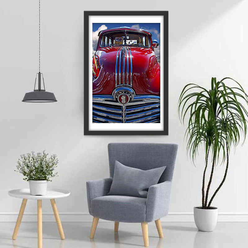 Roter Oldtimer Diamond Painting