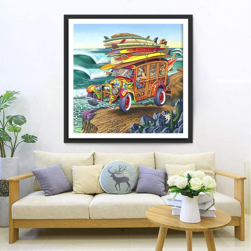 Meer Wagen Diamond Painting