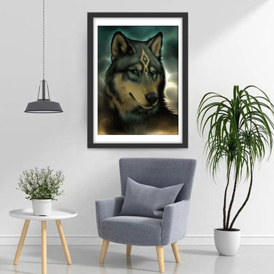 Wolf-Häuptling Diamond Painting