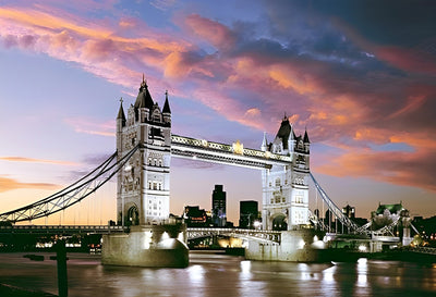 Abendansicht der Tower Bridge in London Diamond Painting