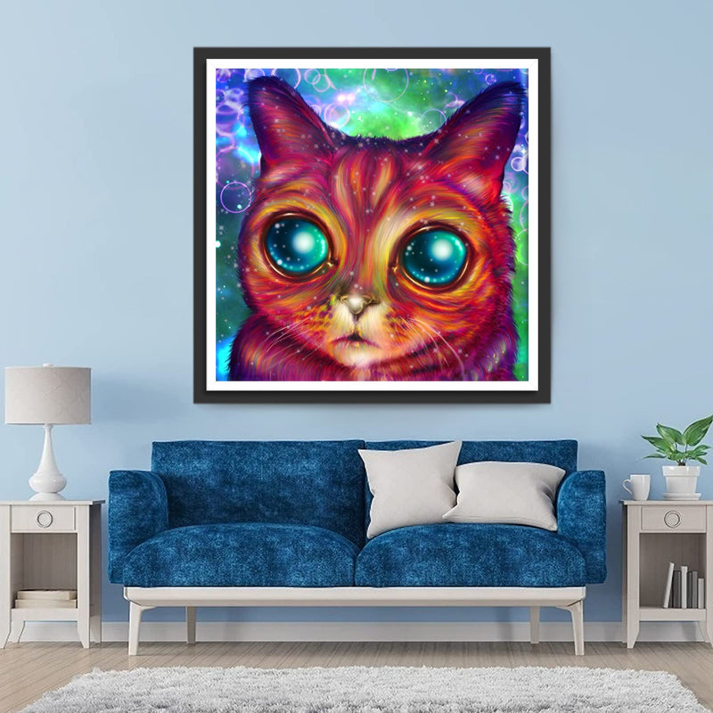 Abstrakte Katze Diamond Painting