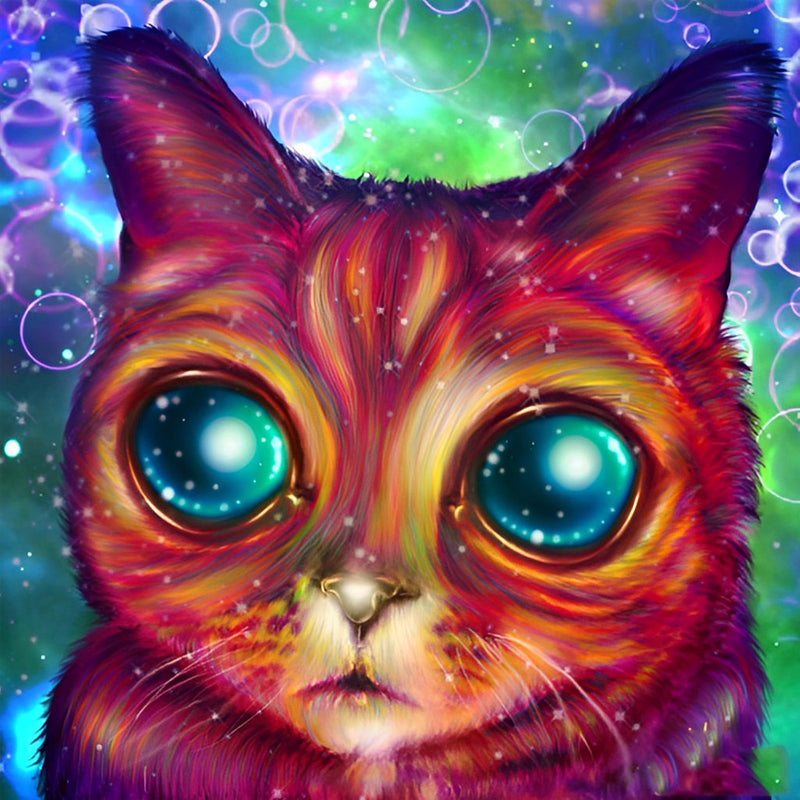 Abstrakte Katze Diamond Painting