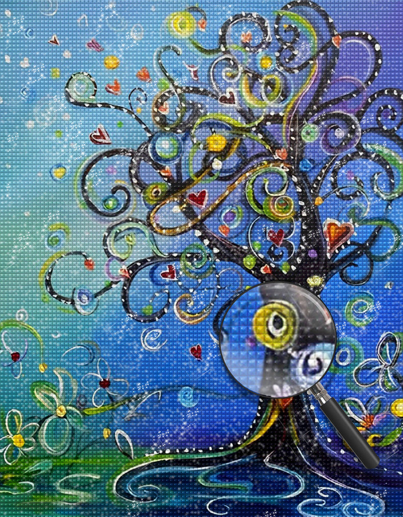 Abstrakter Baum Diamond Painting