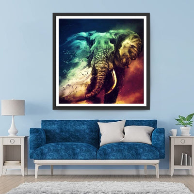 Abstrakter Elefant Diamond Painting