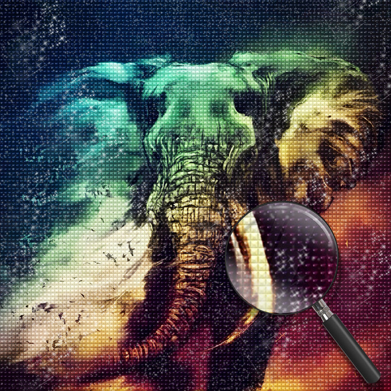 Abstrakter Elefant Diamond Painting