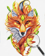 Abstrakter Fuchs Diamond Painting