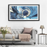 Abstraktes blaues Licht Diamond Painting