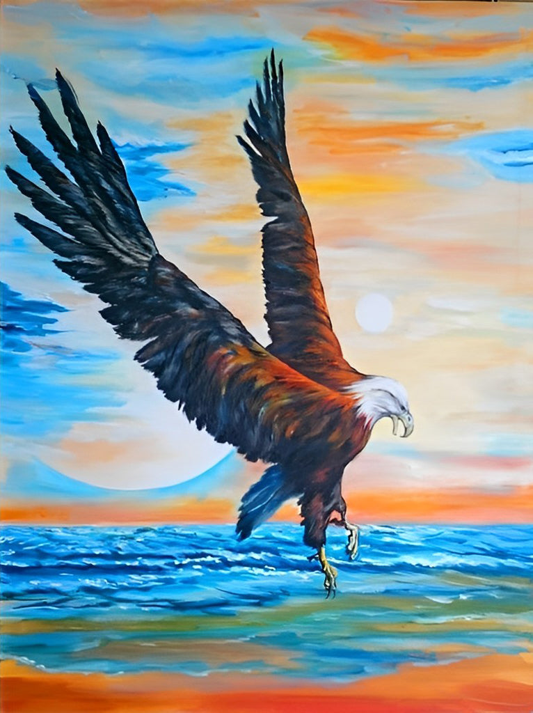 Adler am Meer Diamond Painting