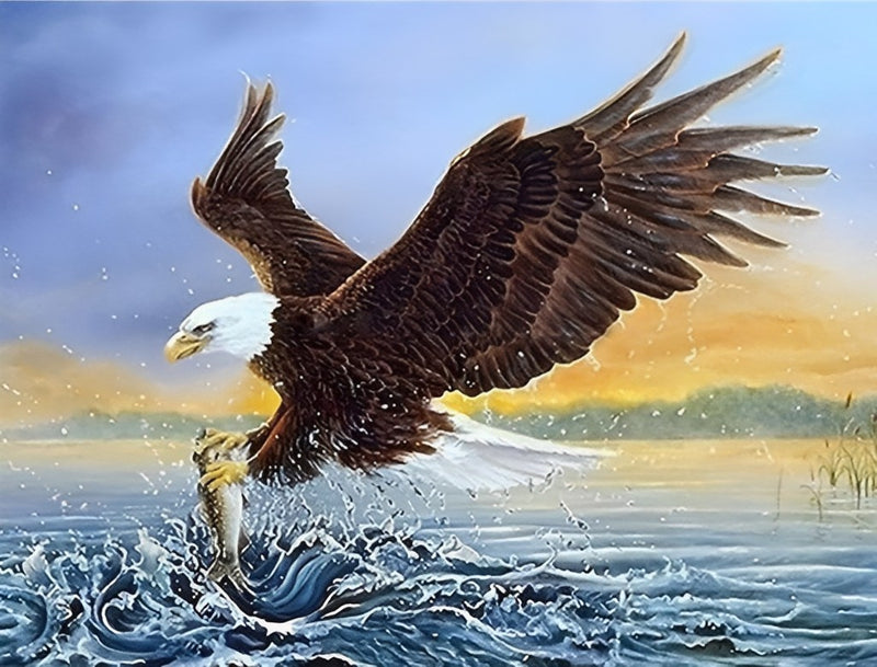 Adler auf dem Meer Diamond Painting