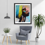 Afrikanische Frau mit Kopftuch Diamond Painting