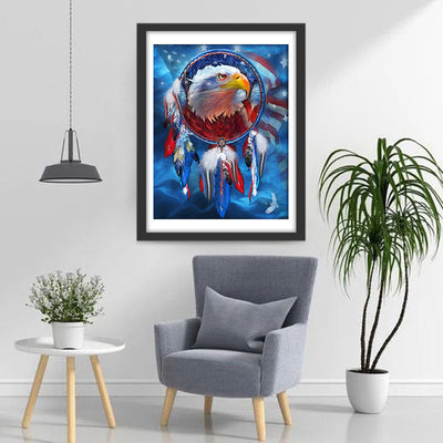 Amerikanischer Traumfänger mit Adler Diamond Painting