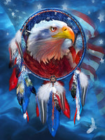 Amerikanischer Traumfänger mit Adler Diamond Painting