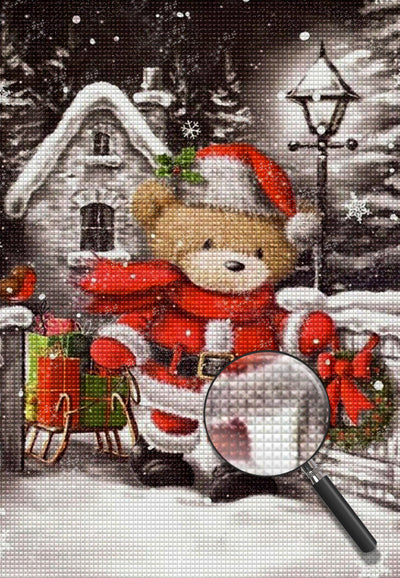 Bär Geschenke Weihnachten Diamond Painting