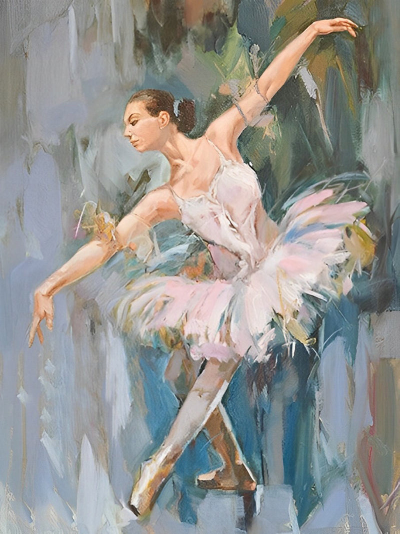 Balletttänzerin im Ölgemälde Diamond Painting