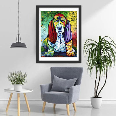 Basset Hound Diamond Painting