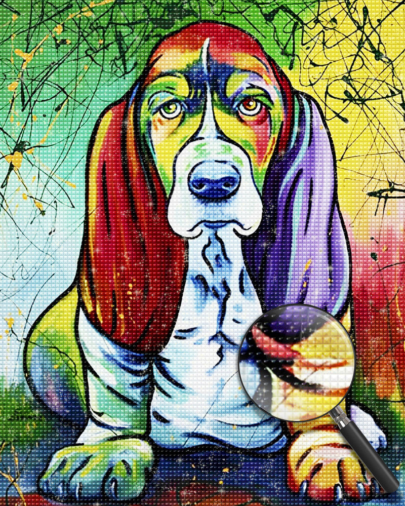 Basset Hound Diamond Painting